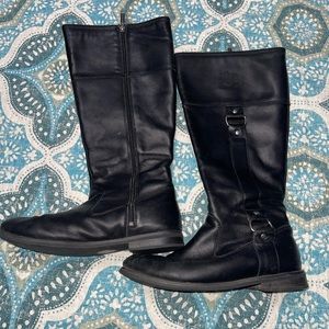 Harley-Davidson Knee High Black Leather boots